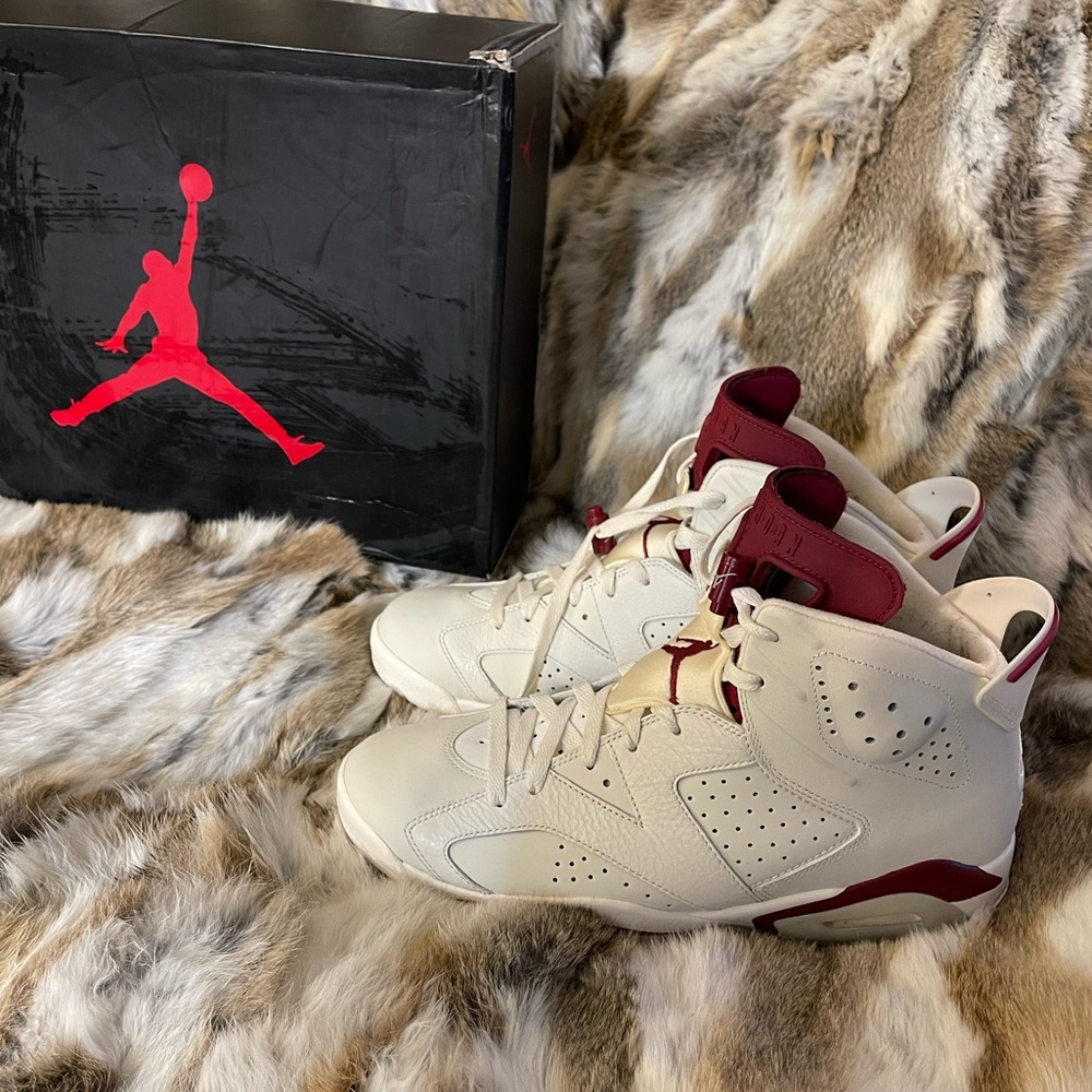 Mens Air Jordan 6 Maroons sz 11